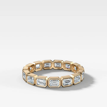 EMERALD CUT ETERNITY BAND