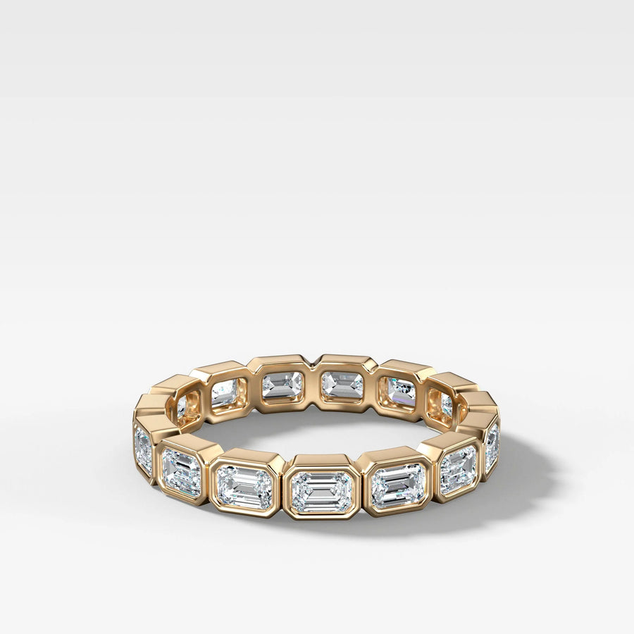 EMERALD CUT ETERNITY BAND