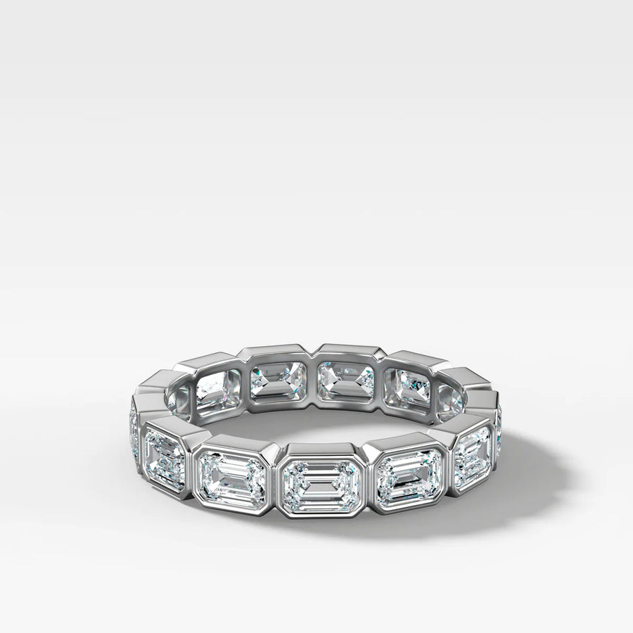 EMERALD CUT ETERNITY BAND