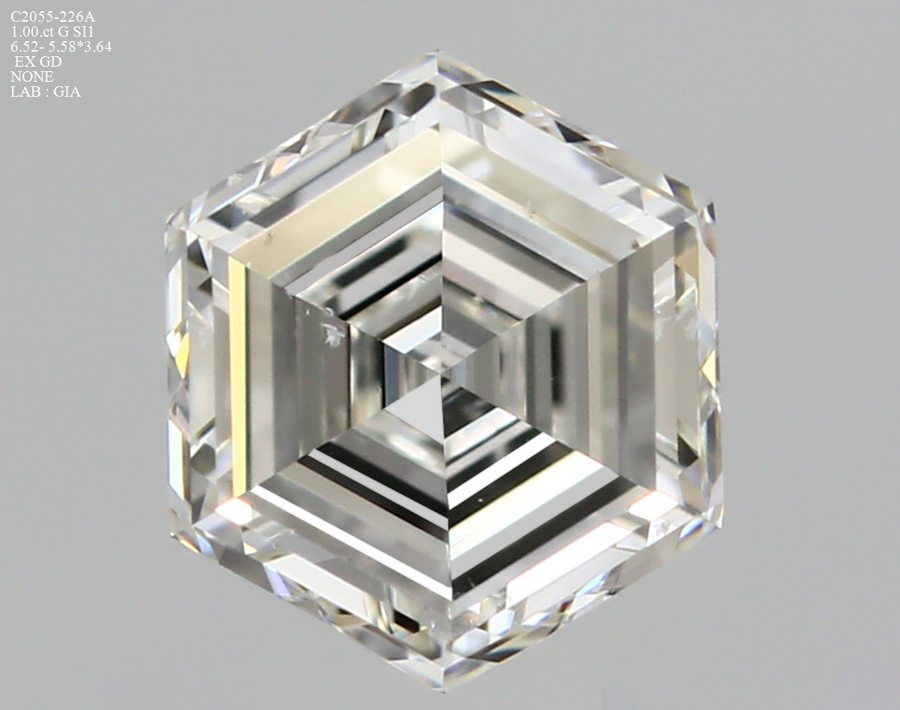 1.00ct Hexagon Stepcut Diamond