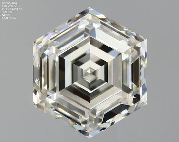 2.01CT GIA Certified Hexagon Diamond