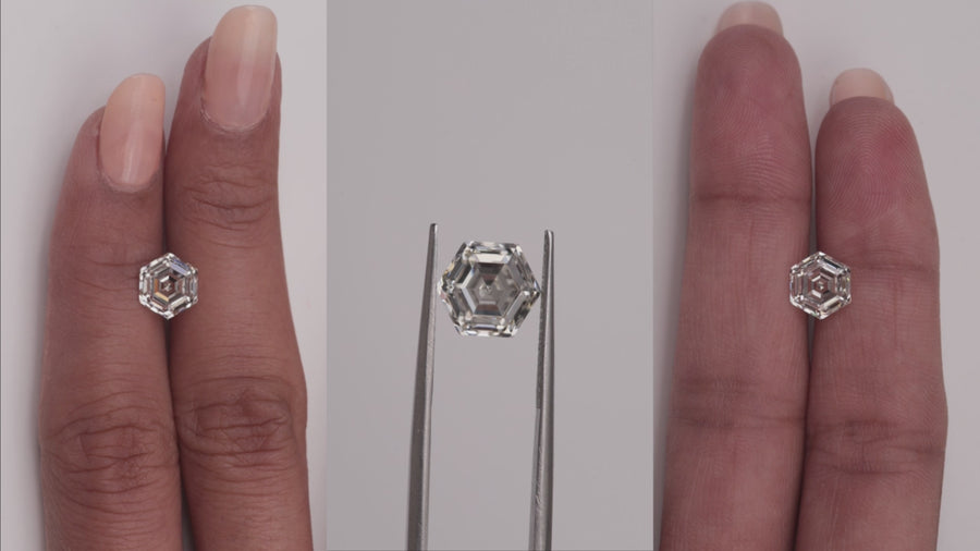 2.01CT GIA Certified Hexagon Diamond