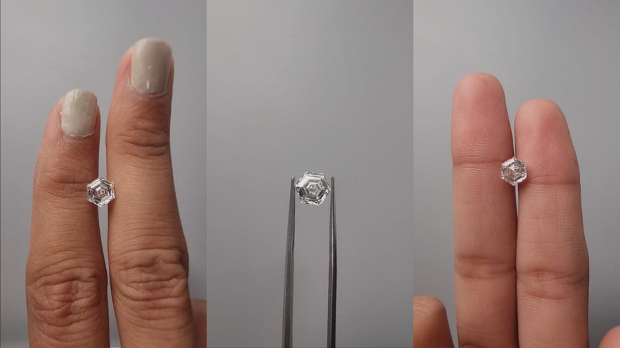1.00ct Hexagon Stepcut Diamond