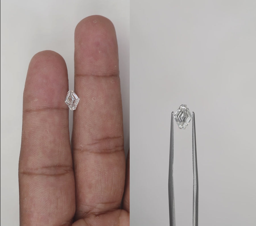 1.00CT LOZENGE CUT F VS1
